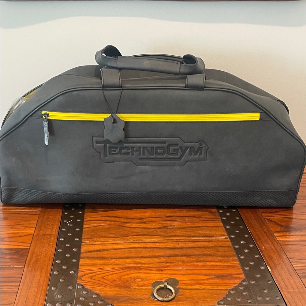 Black and Yellow Duffel Bag